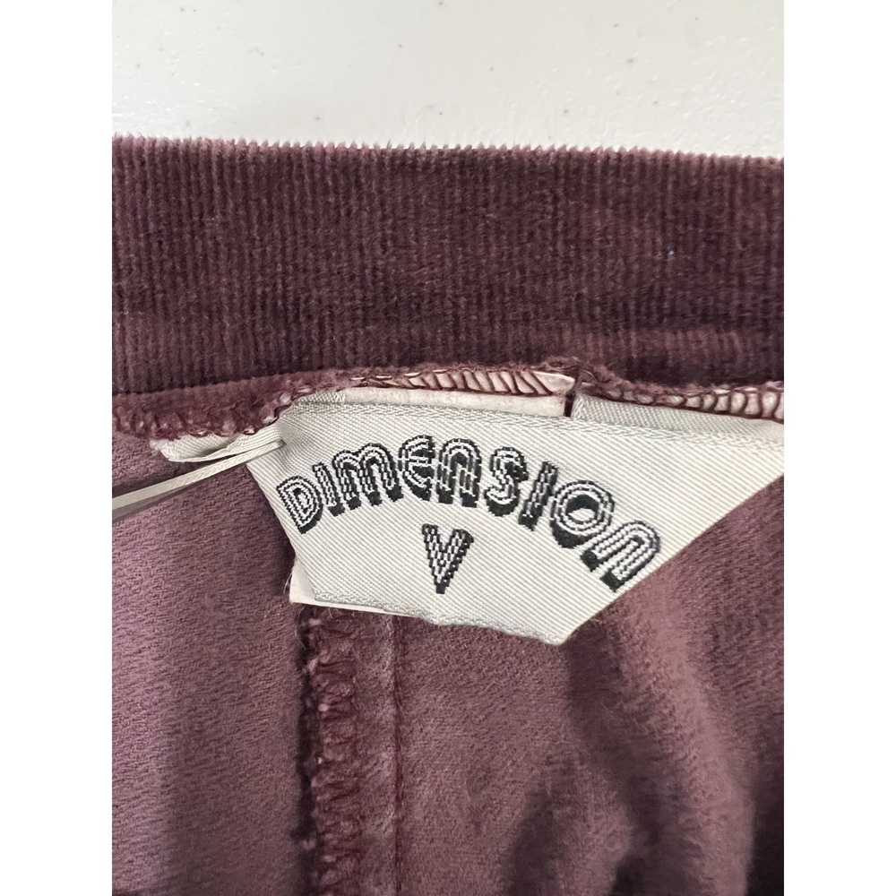 Vintage Dimension V Women's Purple Corduroy Pants High Rise Size 12 (28" Waist) - Picture 3 of 11